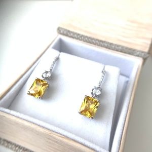 Absolutely Gorgeous Canary Yellow Drop Earrings